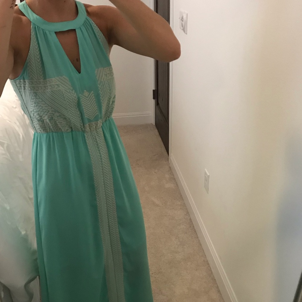 Lovely, light turquoise, full length /maxi dress